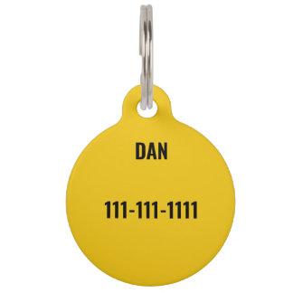 Personalized Cat ID Tag with MW Monogram | Safe an Huisdierpenning