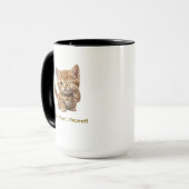 Personalized Cat Lover Mug | Custom Cat Coffee Mug (Devant gauche)