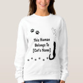 Personalized Cat Lover Sweatshirt (Devant)