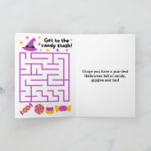 Personalized Cat Pumpkin Halloween Maze Kaart (Binnen)