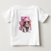 Personalized Cavalier Puppy Construction T-Shirt (Dos)