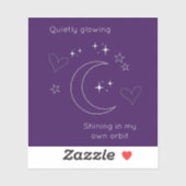 Personalized Celestial Moon & Stars Laptop Sticker (Feuille)