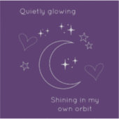 Personalized Celestial Moon & Stars Laptop Sticker (Devant)