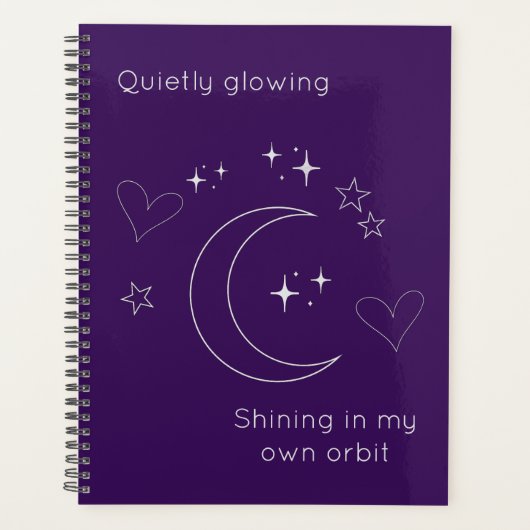 Personalized Celestial Planner Notebook (Devant)