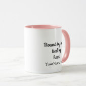 Personalized Celtic Love Knot Heart Coffee Mug (Devant droit)