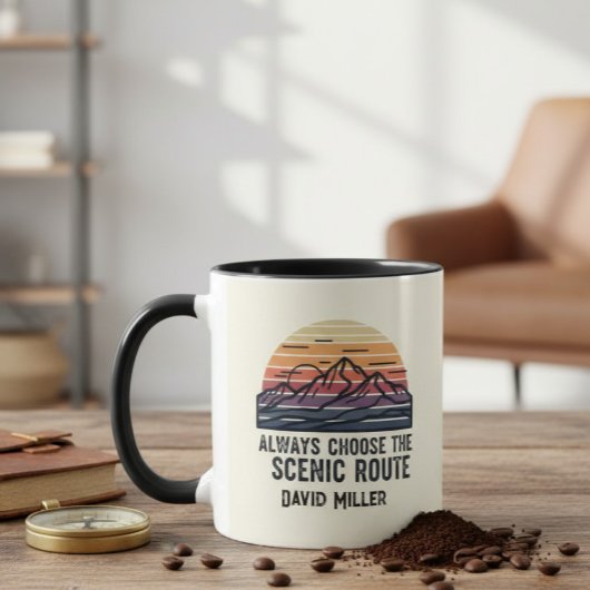 Personalized Ceramic Mug | Two-Tone Adventure