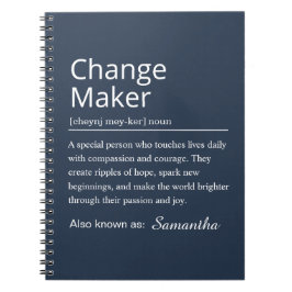 Personalized Change Maker Definition Notitieboek