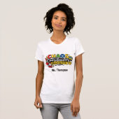 Personalized Chaos  Coordinator Teacher Tee T-shirt (Voorkant volledig)
