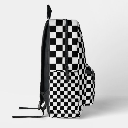 Personalized Checkerboard Backpack for Kids Bedrukte Rugzak (Links)