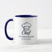 Personalized Chef Mug – Custom Name Kitchen Gift (Gauche)
