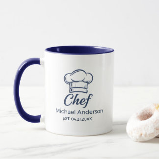 Personalized Chef Mug – Custom Name Kitchen Gift Mok