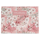 Personalized cherry blossoms groot cadeauzakje (Voorkant)
