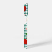 Personalized Cherry on Green Gingham Phone Case –  iPhone Hoesje (Rechterkant)