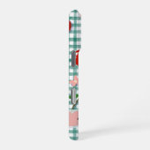 Personalized Cherry on Green Gingham Phone Case –  iPhone Hoesje (Rechterkant)