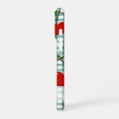 Personalized Cherry on Green Gingham Phone Case –  iPhone Hoesje (Linkerkant)