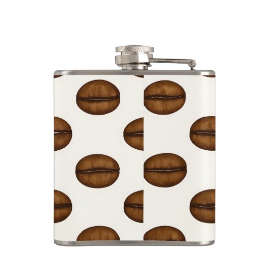 Personalized Chic Coffee Bean Heupfles (Achterkant)