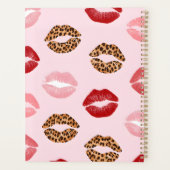Personalized Chic Pink Leopart Print Lip Pattern (Dos)