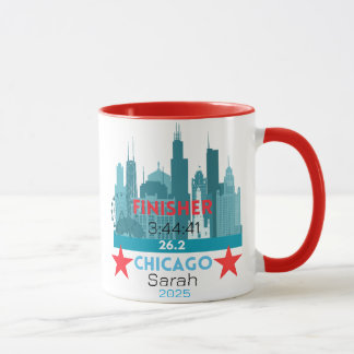 Personalized Chicago Marathon 2025 Gift For Runner Mok