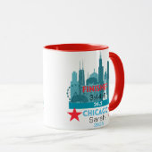 Personalized Chicago Marathon 2025 Gift For Runner Mok (Voorkant rechts)