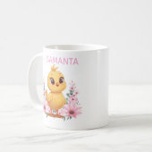 Personalized Chick Mug Koffiemok (Voorkant links)