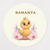 Personalized Chick Waterproof Labels (Design 1)