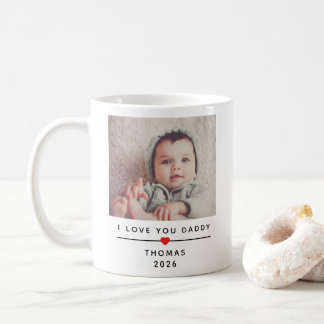 Personalized Child Photo Mug for Dad with Name Koffiemok