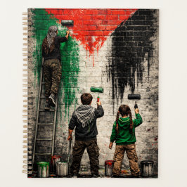 Personalized Children of Gaza Painting PS Flag  Planner
