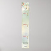 Personalized Child's Growth Chart Whimsical Wings Poster (Voorkant)