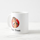 Personalized chimp cartoon coffee mug koffiemok (Voorkant links)