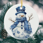 Personalized Chinoiserie Blue White Plates Keramisch Ornament