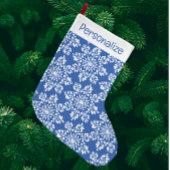 Personalized Chinoiserie Blue White Wreath Bells Keramisch Ornament