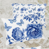 Personalized Chinoiserie Butterflies Flowers Draagtas