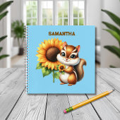 Personalized Chipmunk Notebook Notitieboek
