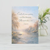Personalized Christian Scripture Encouragement  Feestdagenkaart (Staand voorkant)