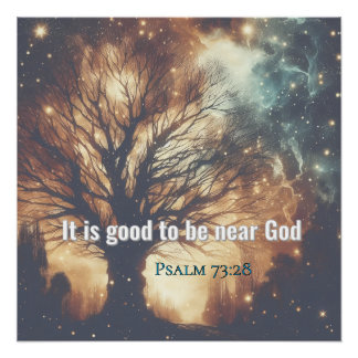 Personalized Christian Scripture Poster – Psalm 73 Perfect Poster