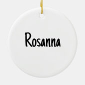 Personalized Christmas Alphabet R Keramisch Ornament (Achterkant)