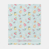 Personalized Christmas Angels Fleece Blanket Deken (Voorkant)