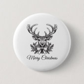 Personalized Christmas Button–Custom Seasonal Pin Ronde Button 5,7 Cm (Voorkant)