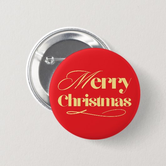 Personalized Christmas Button–Custom Seasonal Pin Ronde Button 5,7 Cm (Voorkant /achterkant)