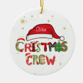 Personalized Christmas Crew Ornament (Voorkant)