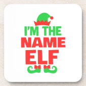 Personalized Christmas Elf Bier Onderzetter (Voorkant)
