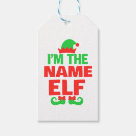 Personalized Christmas Elf Cadeaulabel