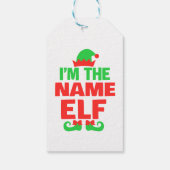 Personalized Christmas Elf Cadeaulabel (Achterkant)