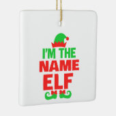 Personalized Christmas Elf Keramisch Ornament (Rechts)
