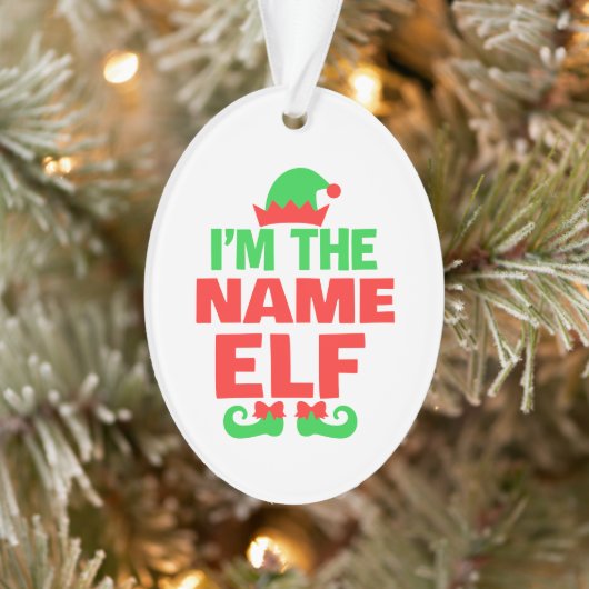 Personalized Christmas Elf Ornament (Boom)