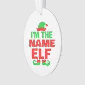Personalized Christmas Elf Ornament (voorkant)