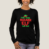 Personalized Christmas Elf Tri-Blend Shirt (Voorkant)