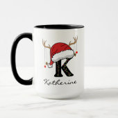 Personalized Christmas Family Mug for Mom and Dad (Gauche)
