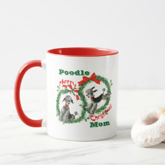 Personalized Christmas Gift for Poodle Dog Owner Mok