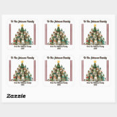 Personalized Christmas Gift Sticker 2024 (Feuille)